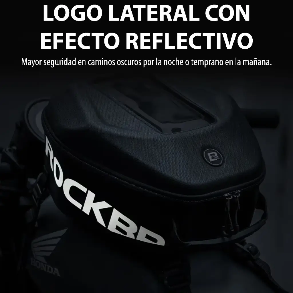 Bolso Rockbros Tanque Moto Porta Celular Convierte A Mochila