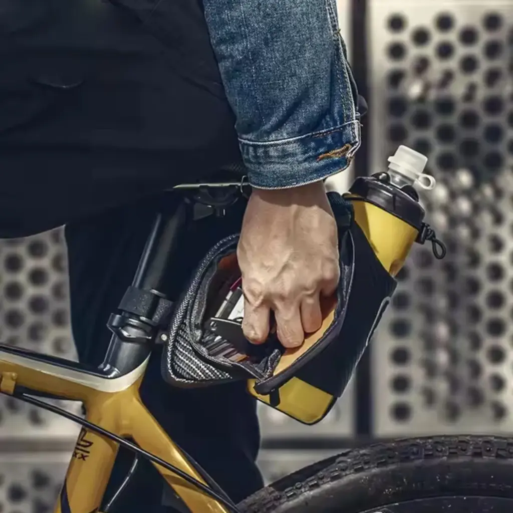 Bolso Rockbros Con Porta Caramañola Para Sillín De Bicicleta