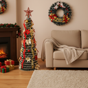 Arbolito Arbol De Navidad Premium 120cm Plegable + Corona QL