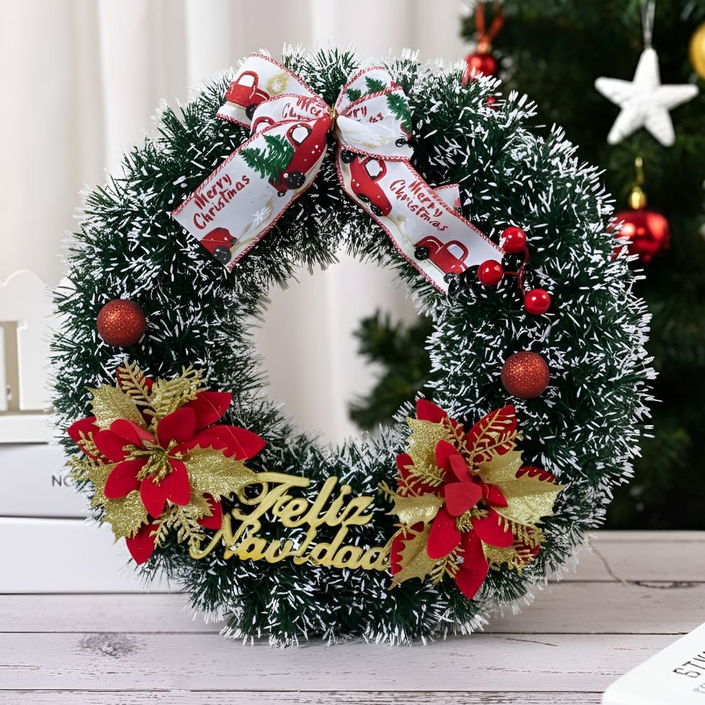 Arbolito Arbol De Navidad Premium 120cm Plegable + Corona QL