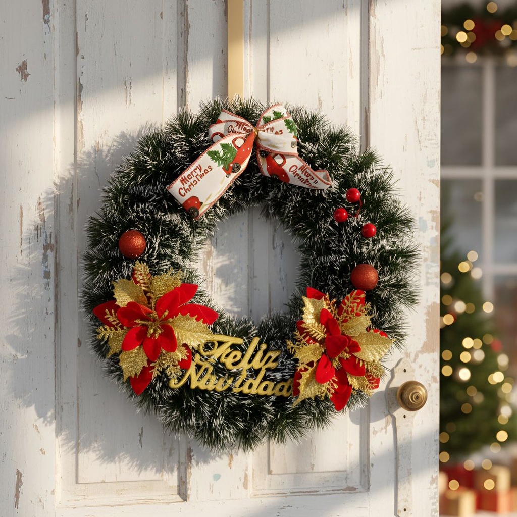 Arbolito Arbol De Navidad Premium 120cm Plegable + Corona QL