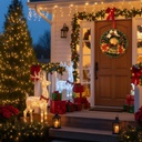 Arbolito Arbol De Navidad Premium 120cm Plegable + Corona QL