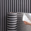 Rollo Adhesivo Símil Ripado Wpc Madera 3mts X 60cm Premium ®