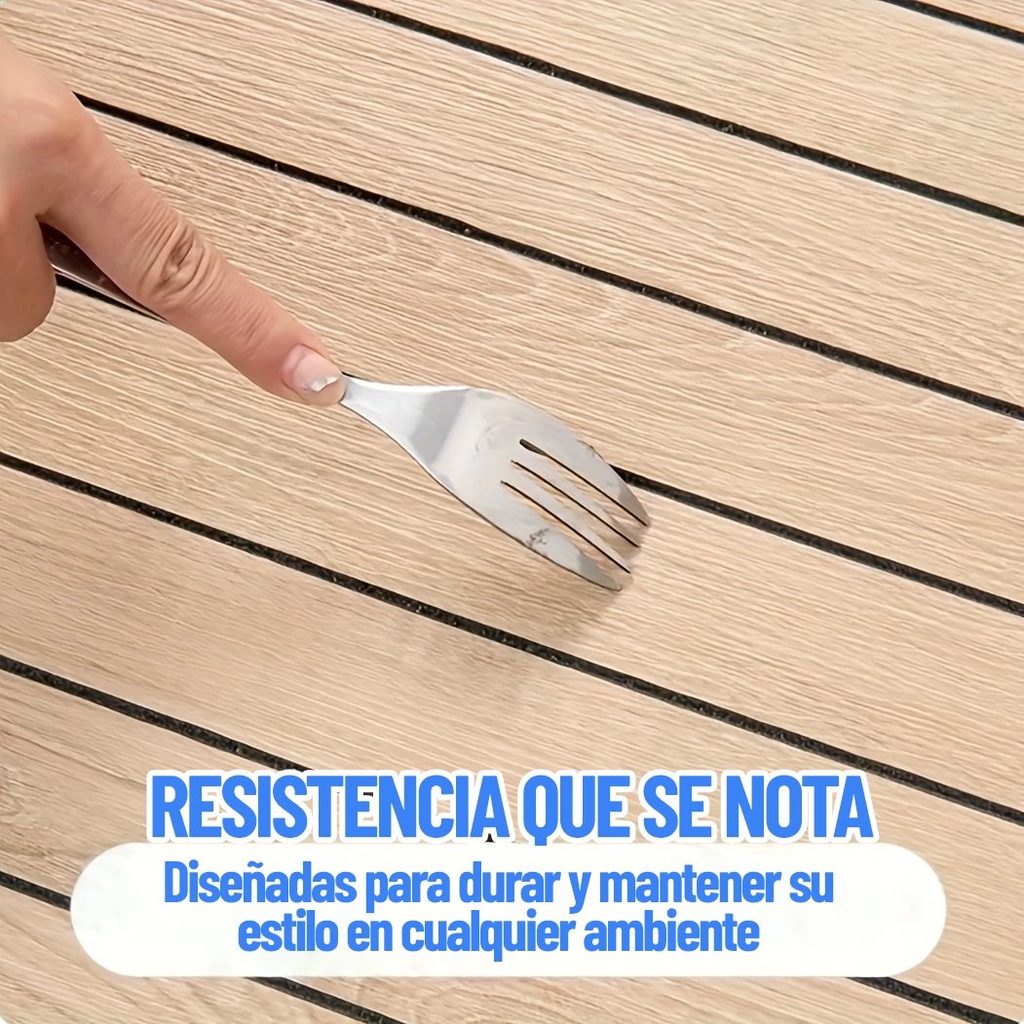 Placa Autoadhesiva Revestimiento Símil Wpc 60x60cm Pack X10®