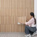 Placa Autoadhesiva Revestimiento Símil Wpc 60x60cm Pack X10®