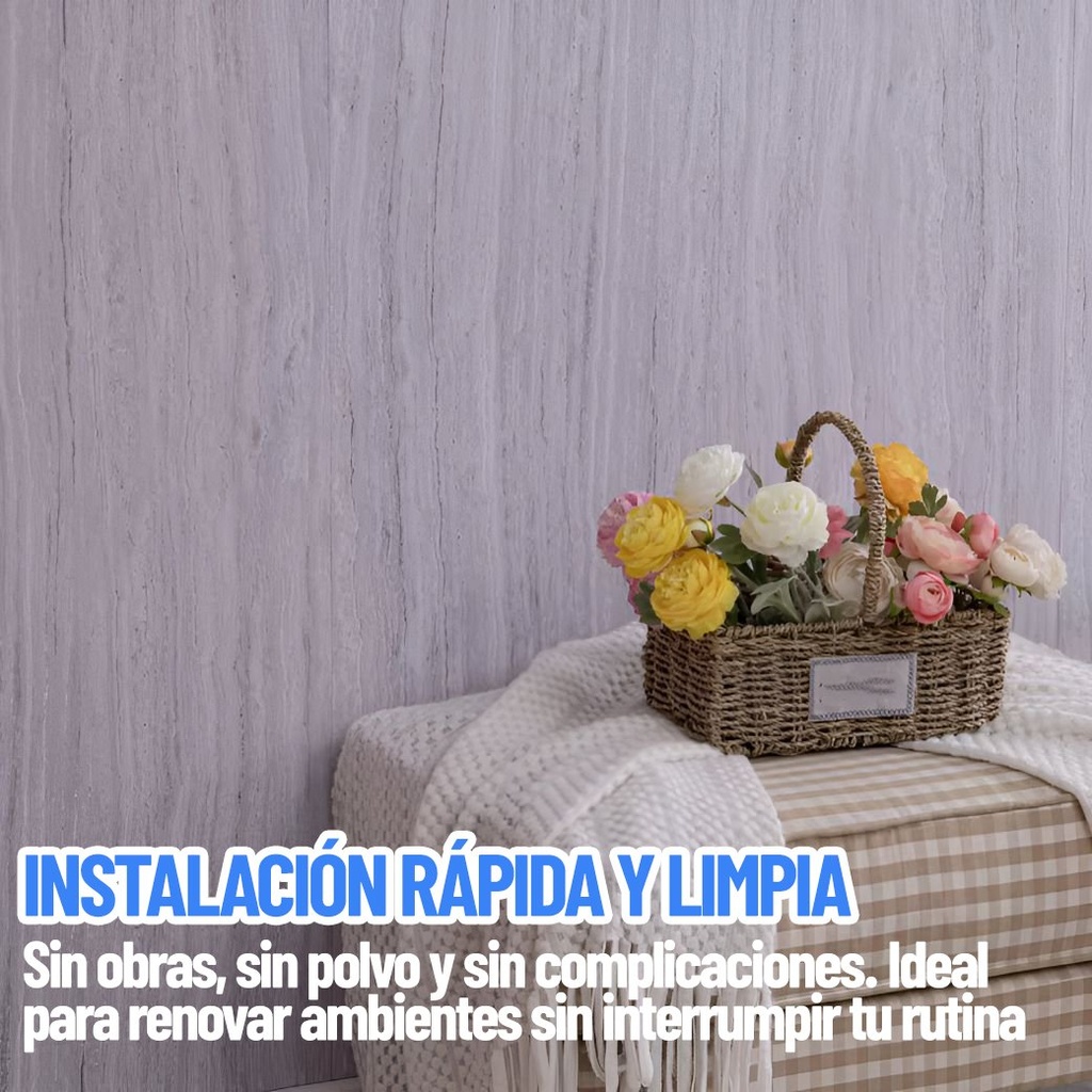 Rollo Revestimiento Autoadhesivo Pared Simil Marmol 1.2x3mts