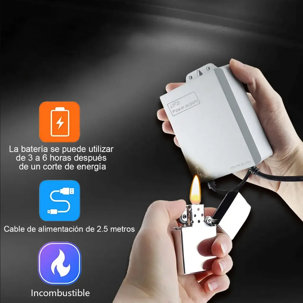Powerbank Camara De Seguridad Mini Ups Fuente Alimentación