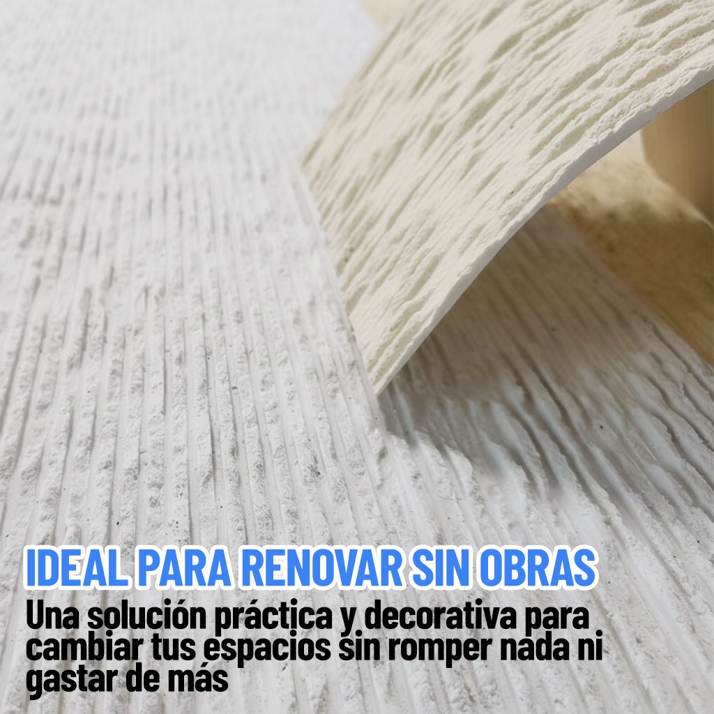 Placa Adhesiva Con Textura 3D En Rollo De 70 X 3 Metros Ql ®