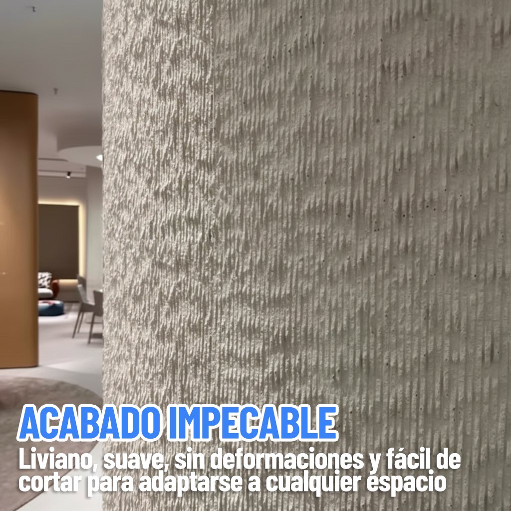 Placa Adhesiva Con Textura 3D En Rollo De 70 X 3 Metros Ql ®