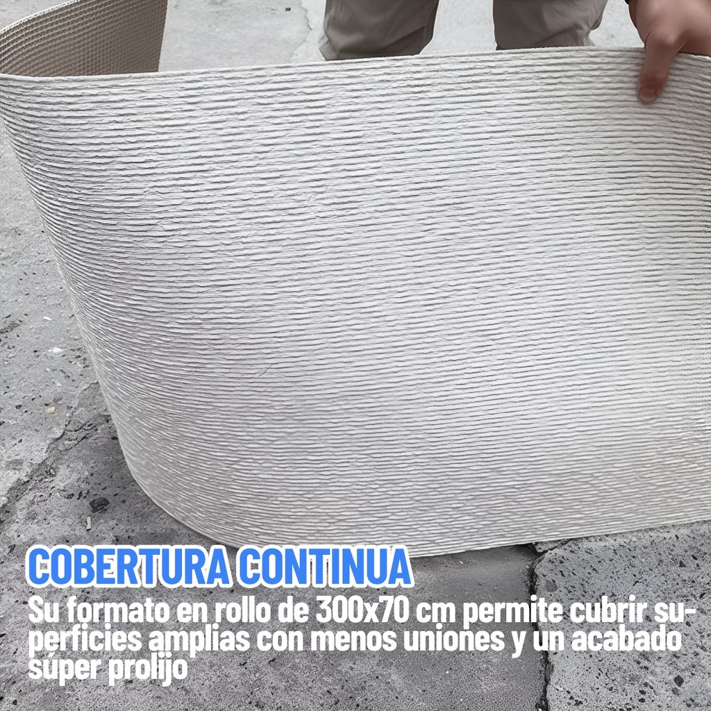 Placa Adhesiva Con Textura 3D En Rollo De 70 X 3 Metros Ql ®
