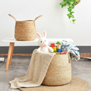 Set X3 Cesto Junco Con Manija Resistentes Decoracion Unicos®