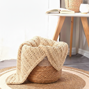 Set X3 Cesto Junco Con Manija Resistentes Decoracion Unicos®