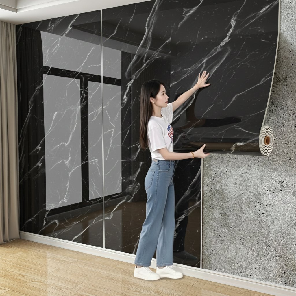 Rollo Autoadhesivo Imitacion Marmol 60 X 3 Metros Premium ®