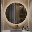 Espejo Redondo Baño Táctil 3 Modos Luz Y Desempañador 60 Cm®