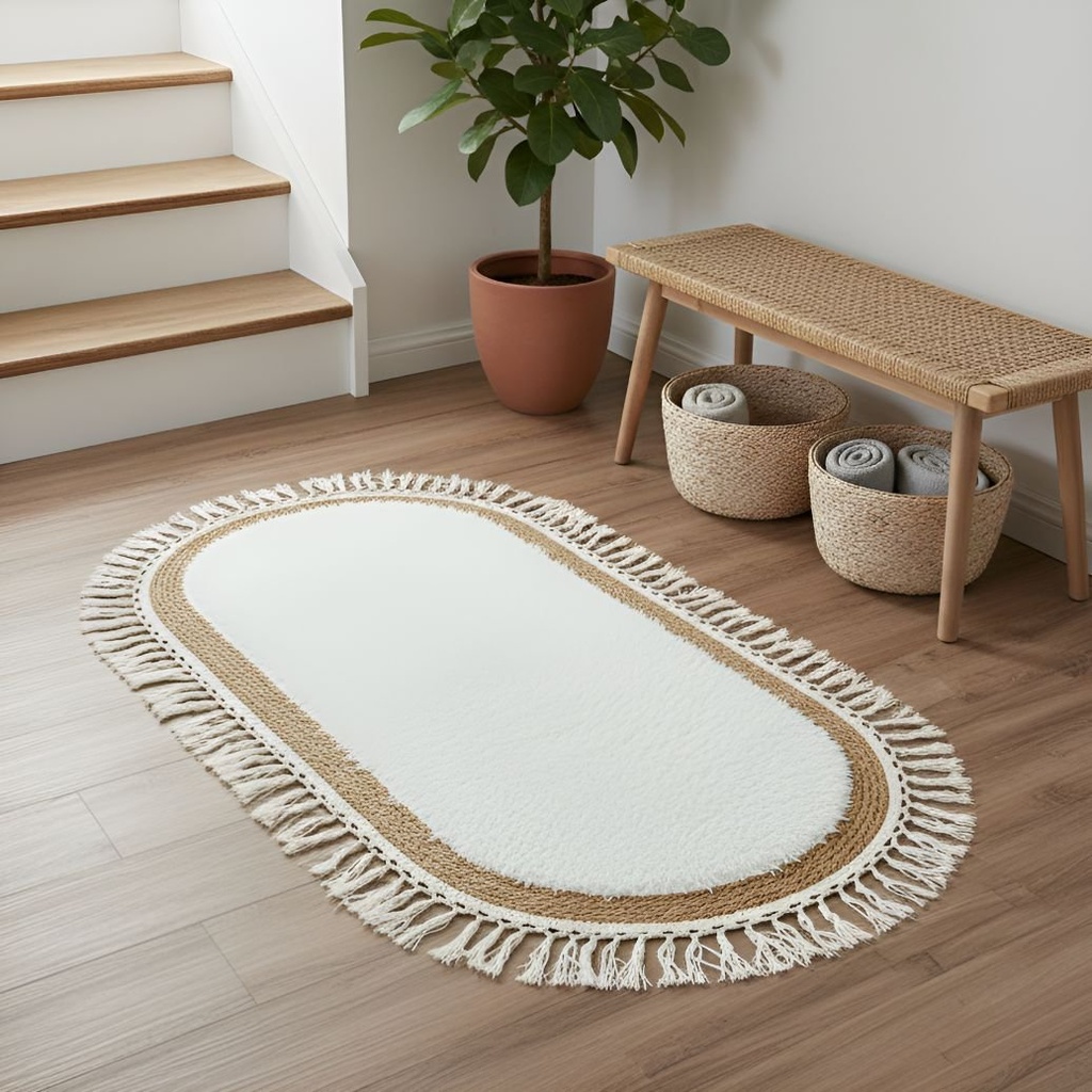 Alfombra Ovalada De Rattan Grande Sala De Estar Dormitorio®