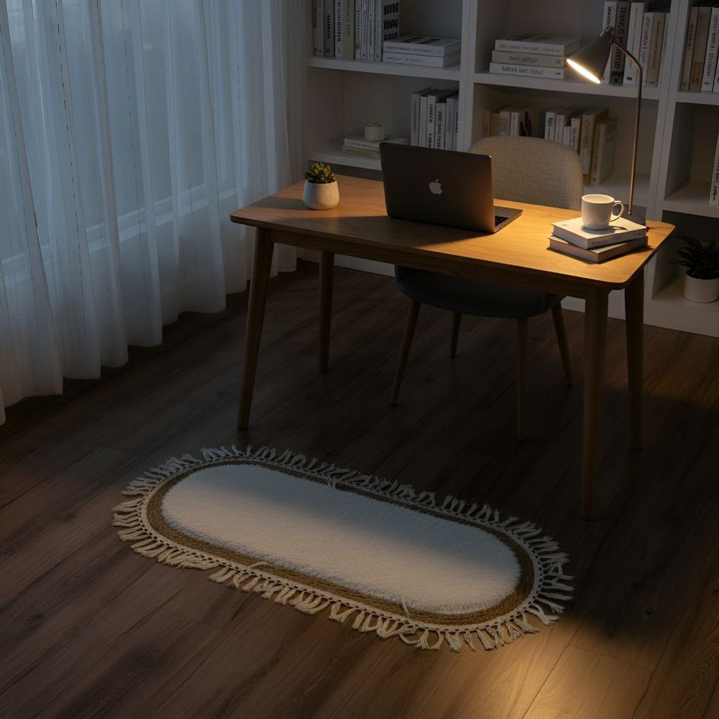 Alfombra Ovalada De Rattan Grande Sala De Estar Dormitorio®