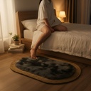 Alfombra Ovalada De Rattan Chica Sala De Estar Dormitorio Ql