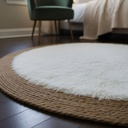 Alfombra Redonda Seagrass Yute 185 Cm Tejido Artesanal Indu®