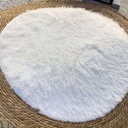 Alfombra Redonda Seagrass Yute 185 Cm Tejido Artesanal Indu®