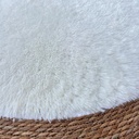 Alfombra Redonda Seagrass Yute 185 Cm Tejido Artesanal Indu®