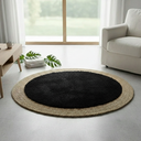 Alfombra Redonda Seagrass Yute 100 Cm Tejido Artesanal Indu