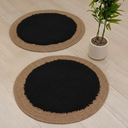 Alfombra Redonda Seagrass Yute 100 Cm Tejido Artesanal Indu