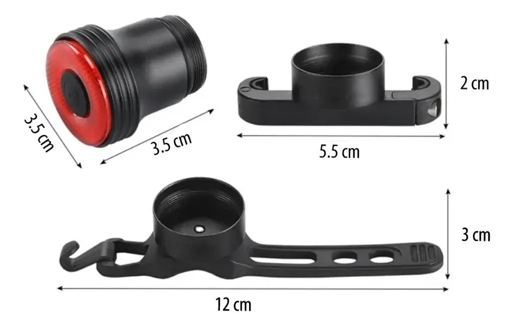 Luz Rockbros Trasera De Freno Inteligente Para Bicicletas