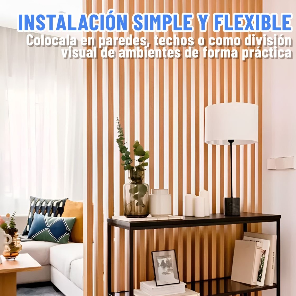 Tirante Wpc Viga Revestimiento 10x5cm X 290cm Interior Ql ®