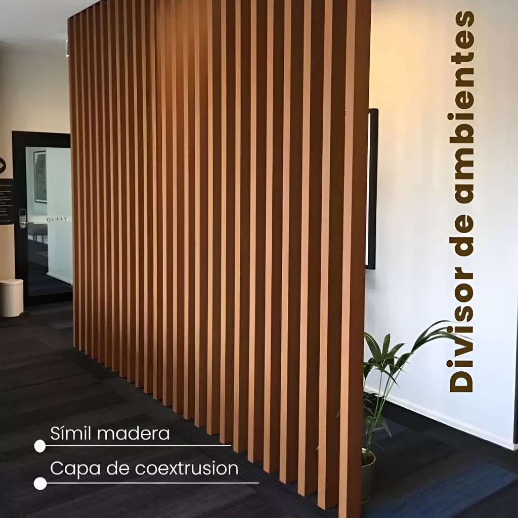 Tirante Wpc Viga Revestimiento 10x5cm X 290cm Interior Ql ®