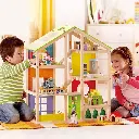 Juguetes Familia Madera Didáctica Muñecos 7 Personajes Juego