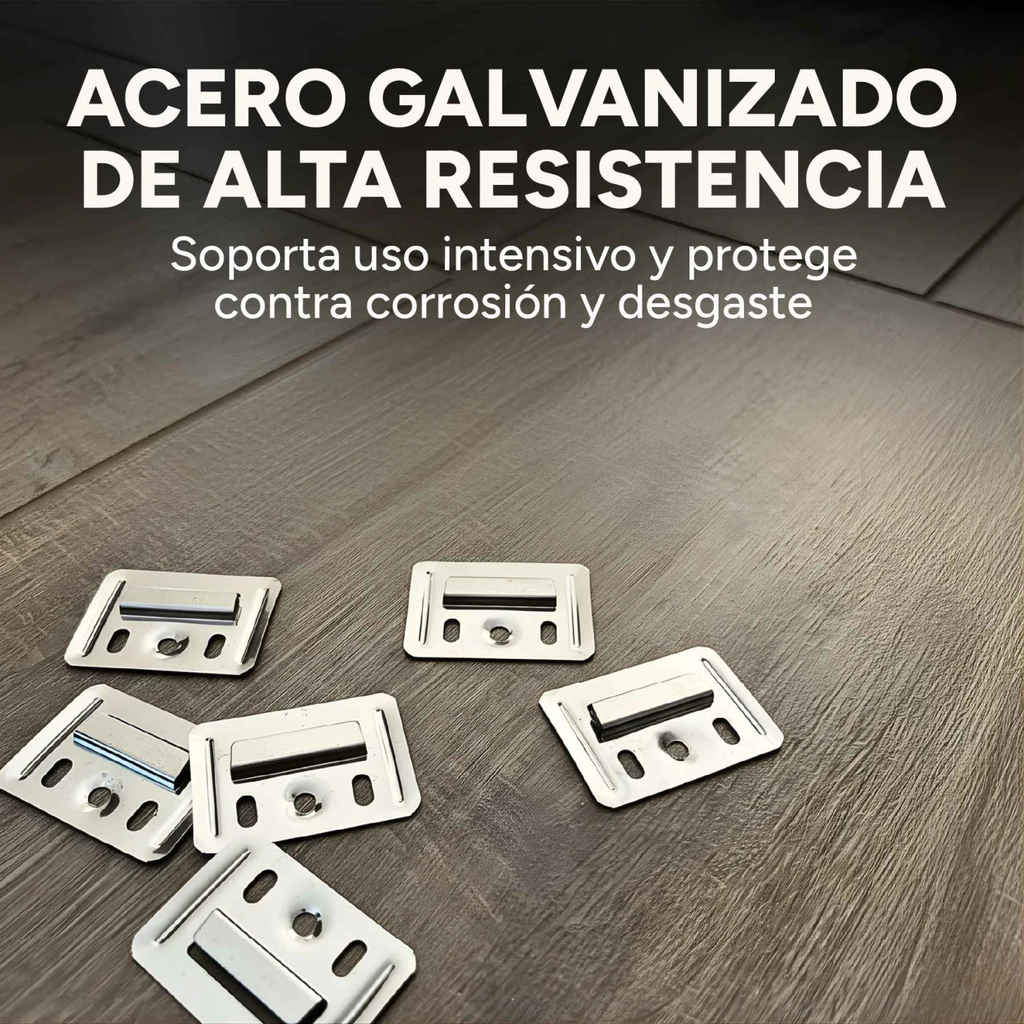 Clips De Fijación Para Panel Wpc Pack X 100 Unidades Chapita 