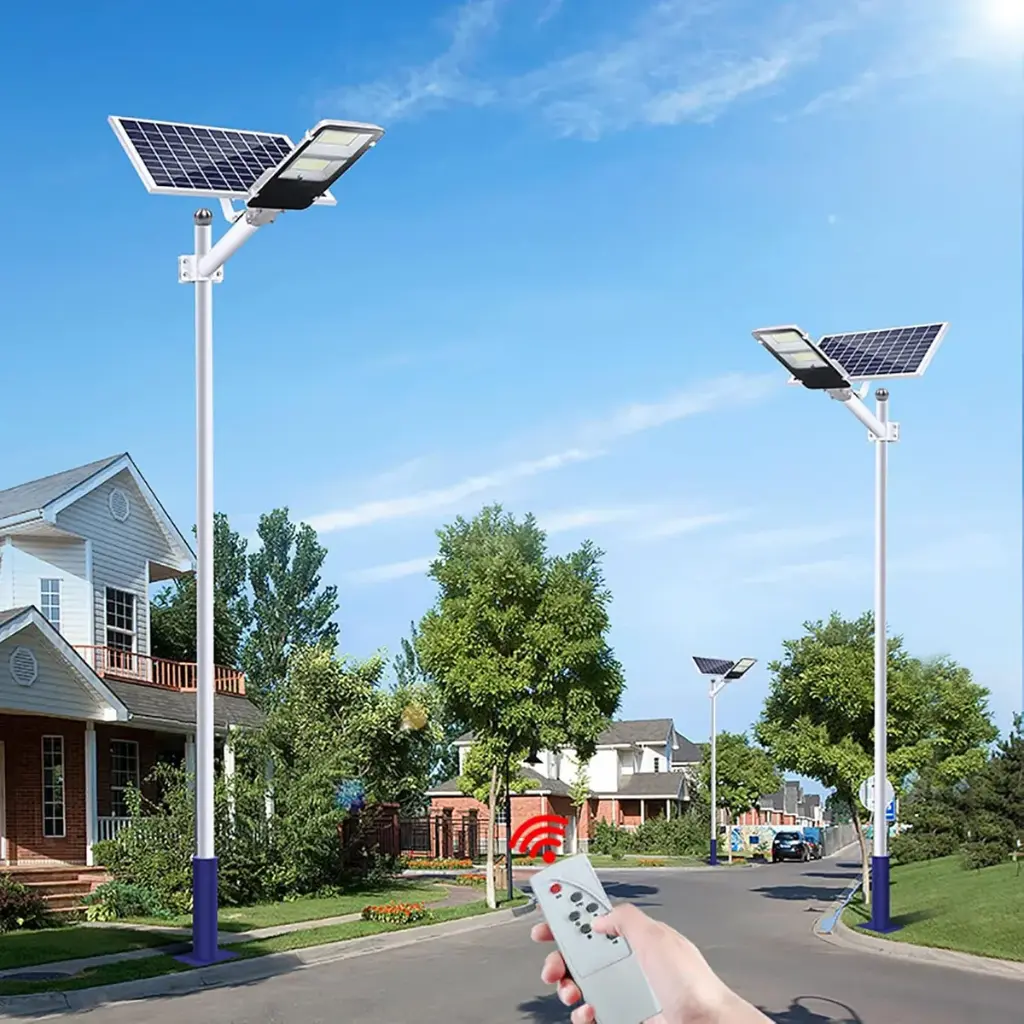 Foco Panel Solar 200w Con Soporte Jortan Exterior/interior Luz