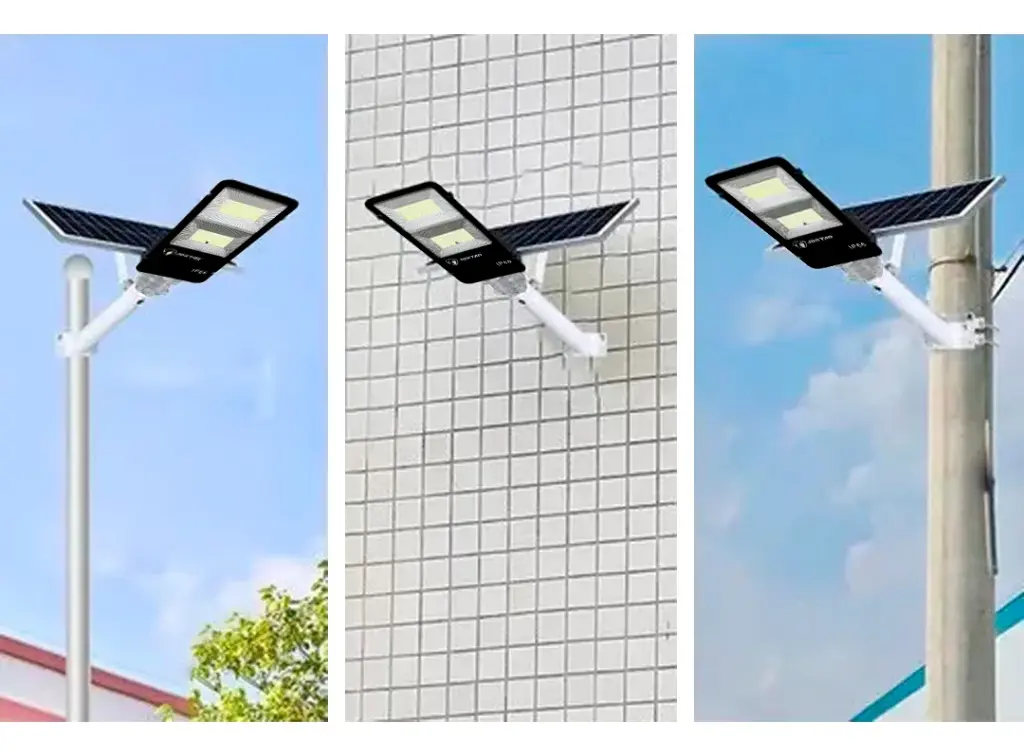 Foco Panel Solar 200w Con Soporte Jortan Exterior/interior Luz