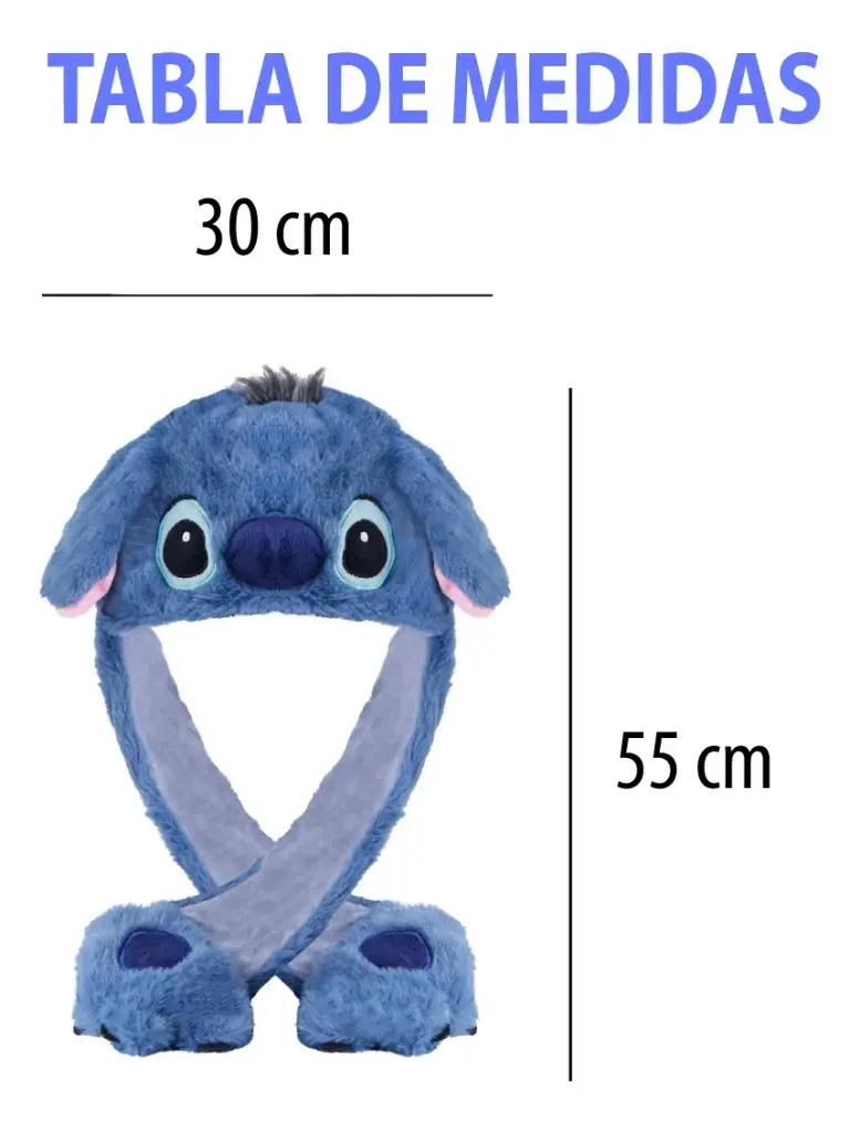Gorro Niño Infantil Mueve Orejas Con Luces Led 