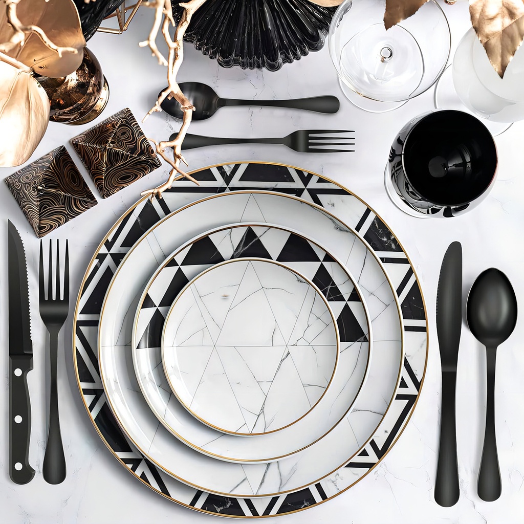 Juego De Cubiertos 24 Pzas Acero Inoxidable Cuchillo Carne ®