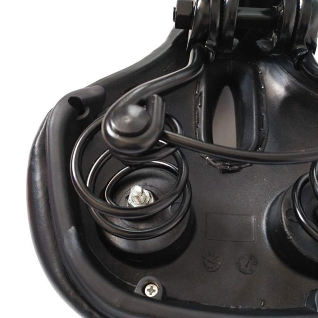 Asiento Negro Bicicleta Cómodo Antiprostatico Atrás Rojo