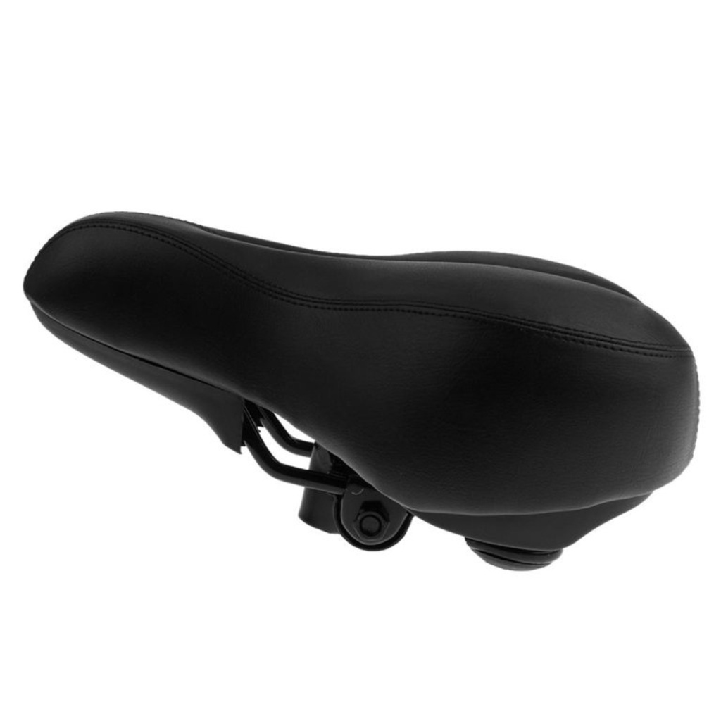 Asiento Negro Bicicleta Cómodo Antiprostatico Atrás Rojo