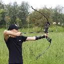 Flecha Para Arco Fibra De Vidrio Y Punta Rosca 80 Cm 