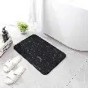 Alfombra De Baño Antideslizante Memory Diseño Rocas 