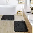 Alfombra De Baño Antideslizante Memory Diseño Rocas 