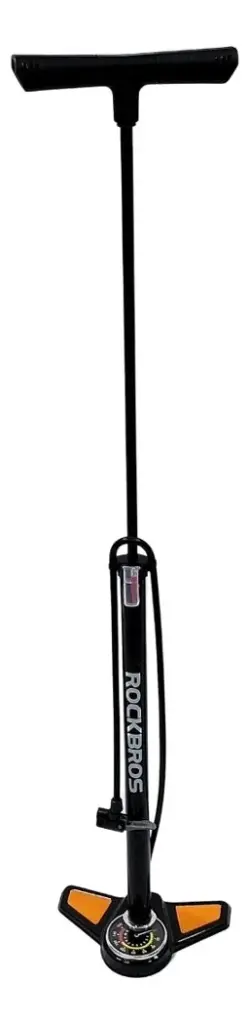 Inflador Rockbros De Pie De 160 Psi Con Manómetro Bi Válvula