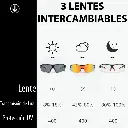Lentes Rockbros Ciclismo De Micas Intercambiables AZUL