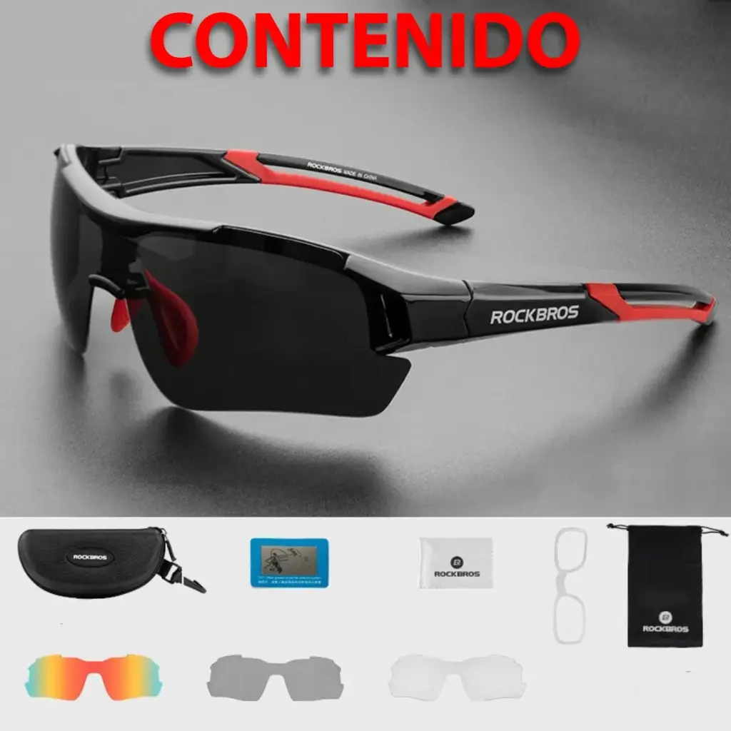 Lentes Rockbros Ciclismo De Micas Intercambiables AZUL