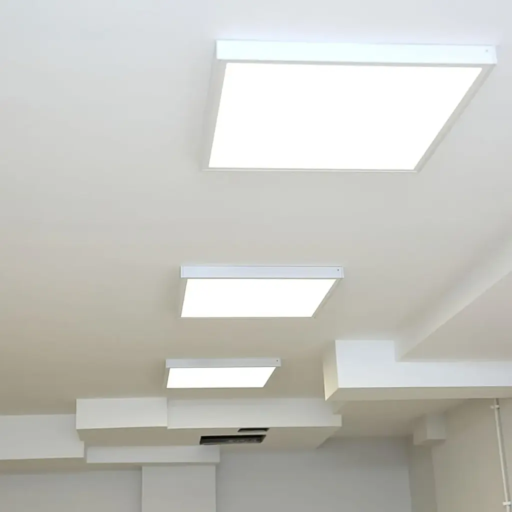 Set X2 Panel Led 60x60 68w Plafon Cuadrado Techo Luz Fria