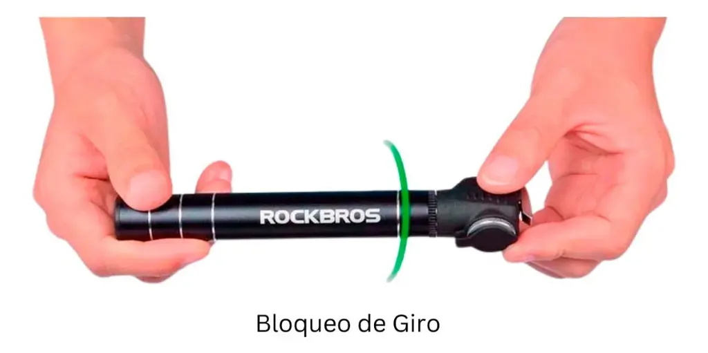 Rockbros Mini Inflador Bi-válvula Calidad Bicicleta Pelotas