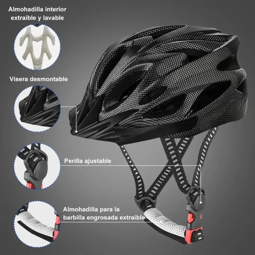 Casco Profesional Ajustable Bicicleta Roller Ciclismo