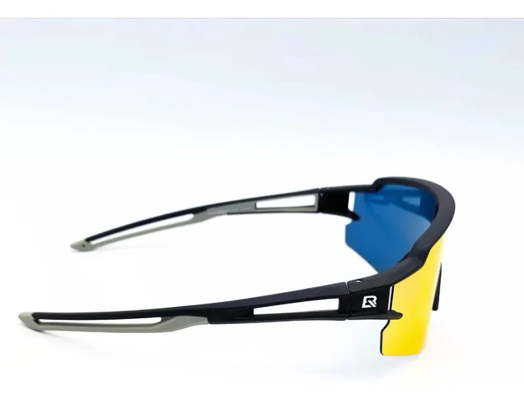 Lentes Rockbros Espejados Naranja De Ciclismo Polarizados