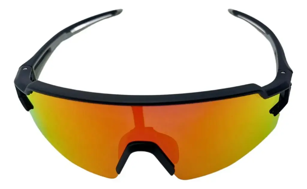 Lentes Rockbros Espejados Naranja De Ciclismo Polarizados