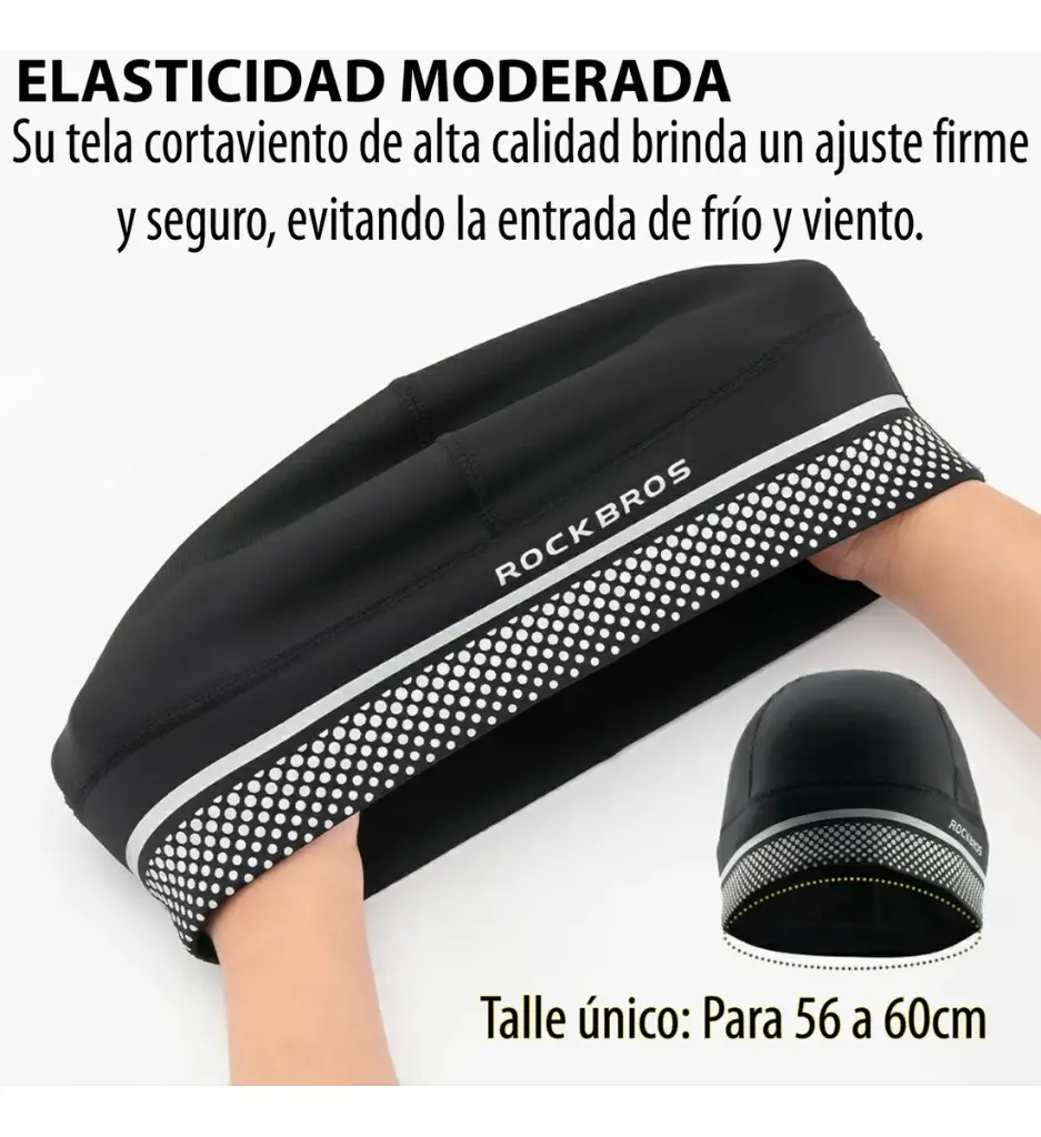 Gorro Térmico Rockbros Para Ciclismo Invierno Abajo Casco