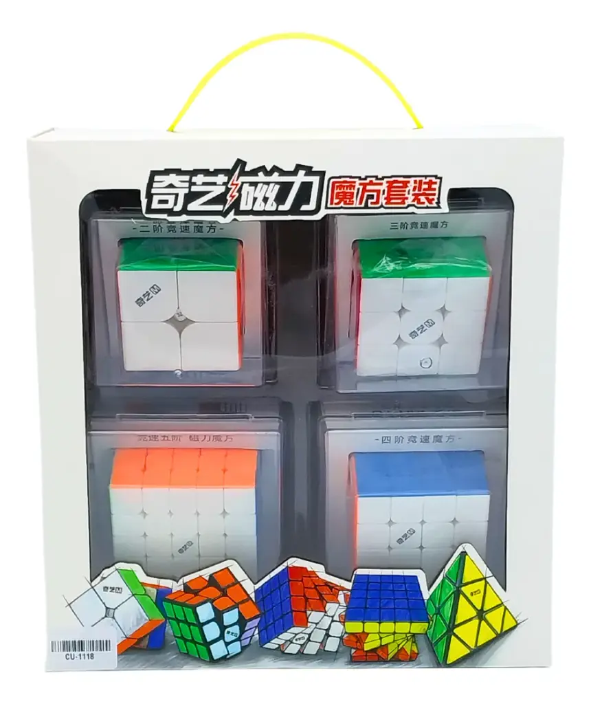 Cubo De Rubik Qiyi Set Pack 4 Modelos Magnéticos
